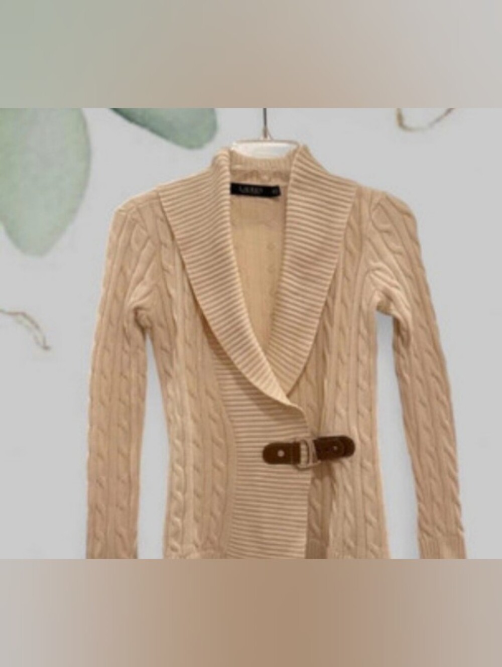 Lauren Ralph Lauren Long Sleeve Cable Sweater Cardigan XS